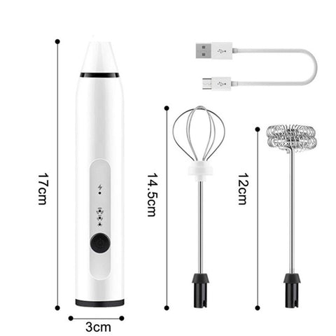 2 In 1 Coffee Egg Beater Rechargeable
