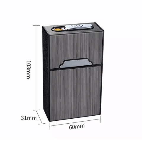 Cigarette Case With Electric Lighter