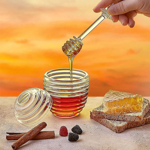 Honey Jar With Server