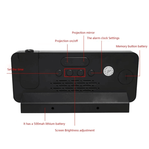LED Digital Projection Alarm Clock