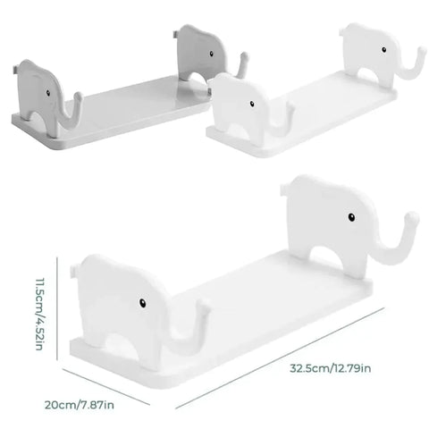 Wall Mounted Elephant Storage Rack