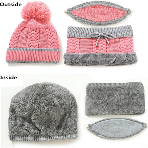 3-in-1 Women’s Winter Beanie Set