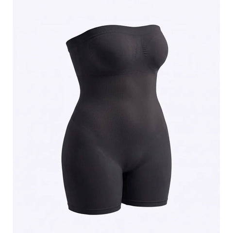 Full Body Strapless Tummy Control Shaper – Black