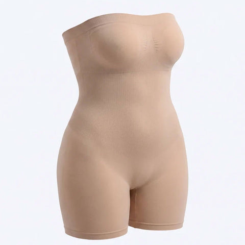 Full Body Strapless Tummy Control Shaper – Beige