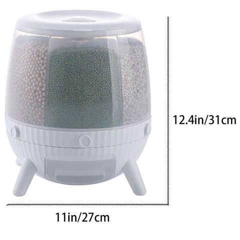 360° Rotatable 6-in-1 Cereal Dispenser
