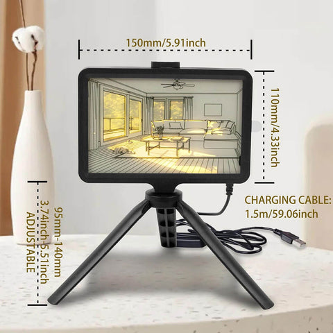 Tripod Frame Lamp