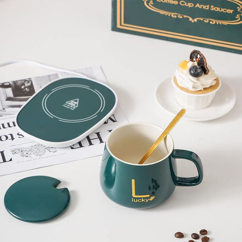 Heat Cup Mat Ceramic Coffee Warmer by Flashstore