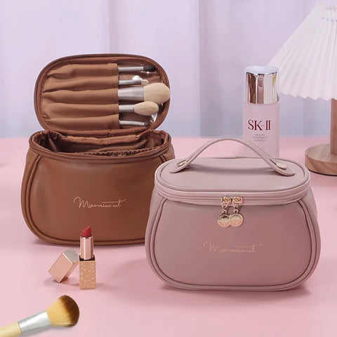 PU Leather Travel Makeup Bag