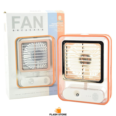 Mini Fan AC Humidifier with LED Night Light