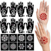 Pack of06 Mehndi Stencil with Free applicator