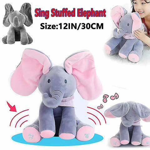 Peek-a-Boo Musical Singing Elephant Toy