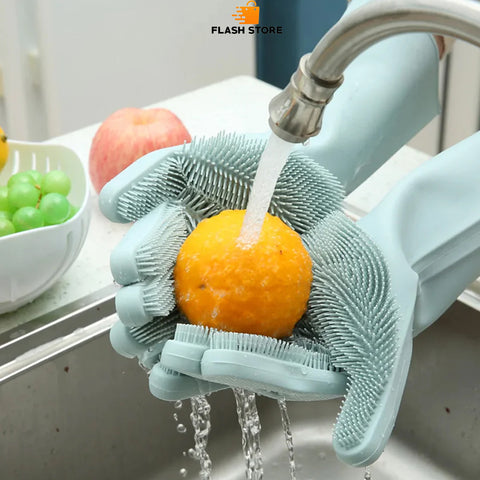 Magic Washing Gloves - Pair Of Silicone Washing Gloves
