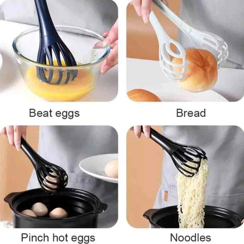 Egg Whisk & Tong Multi-Function