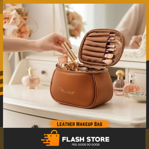 PU Leather Travel Makeup Bag