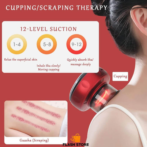 3 In 1 Electric Smart Cupping Massager with Heat Therapy