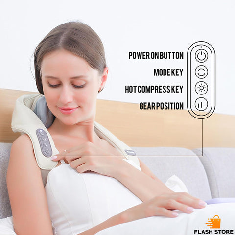 Portable Massage Pillow Back Shoulder