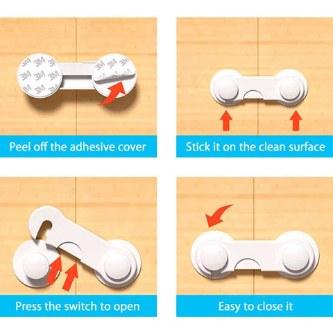 Child Safety Locks For Drawers, Cabinet And Doors