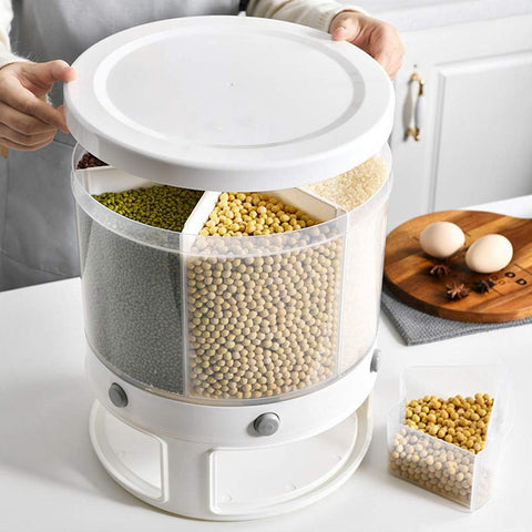 Rotating 6-in-1 Cereal Dispenser 10KG Capacity