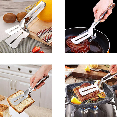 Kitchen Tong For Cooking Stainless Steel (Pack of 02)