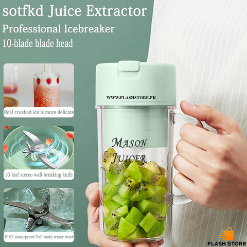 Mason Portable Mini Juicer Blender with Straw Cup