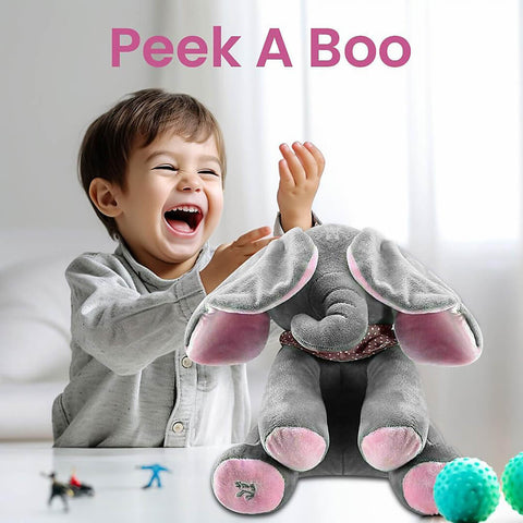 Peek-a-Boo Musical Singing Elephant Toy