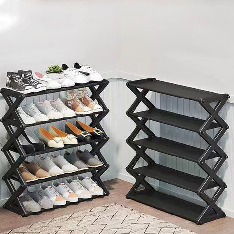 5 Layer Folding Shoe Rack Organizer