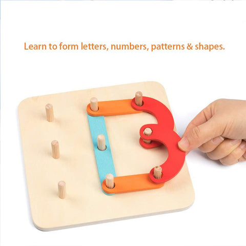 Montessori Nail Board Jigsaw Puzzle
