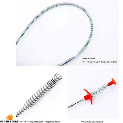Sink Cleaning Tool Hair Blockage Remover (Pack of 02)