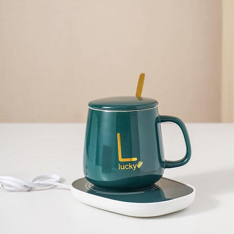 Heat Cup Mat Ceramic Coffee Warmer by Flashstore