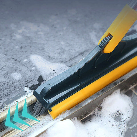 2 In 1 Cleaning Scrub Brush With Long Handle Adjustable V-Shaped
