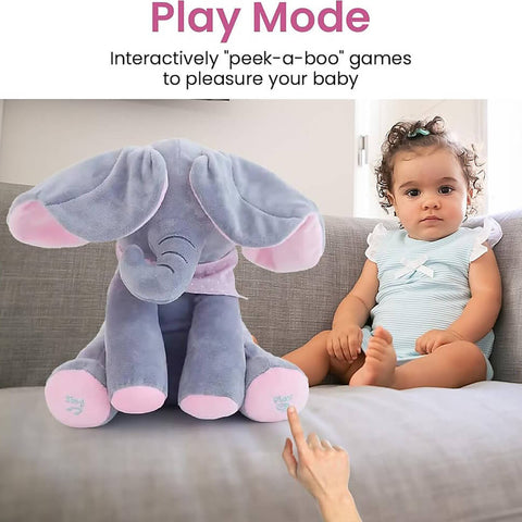 Peek-a-Boo Musical Singing Elephant Toy