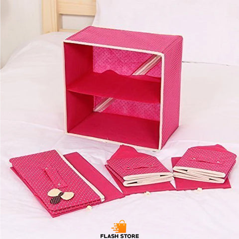 3 Drawer Fabric Folding Storage Organizer