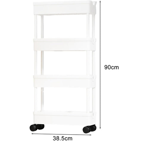 4 Tier Smart Cart Storage Shelf