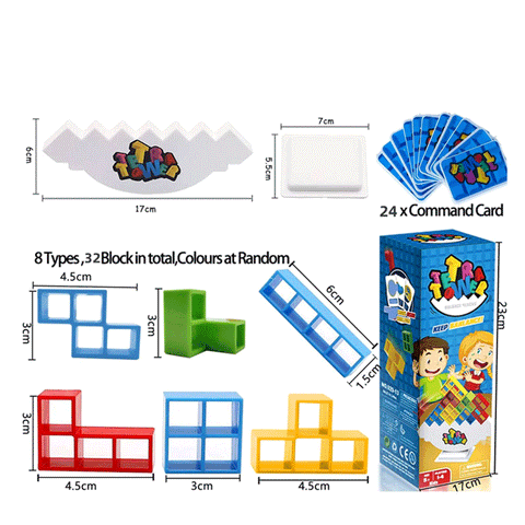Tower Balance Stacking Blocks Game