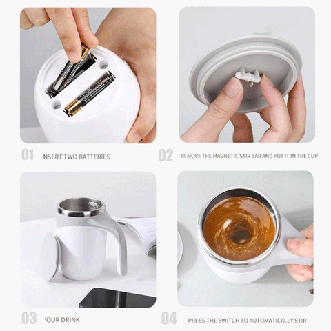 Self Stirring Mixing Mug