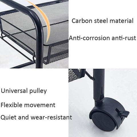 3 Tier Trolley Storage Rack