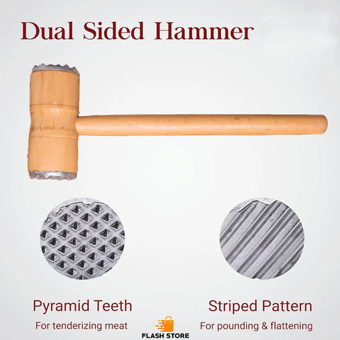 Meat Tenderizer Hammer Wooden