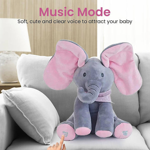 Peek-a-Boo Musical Singing Elephant Toy