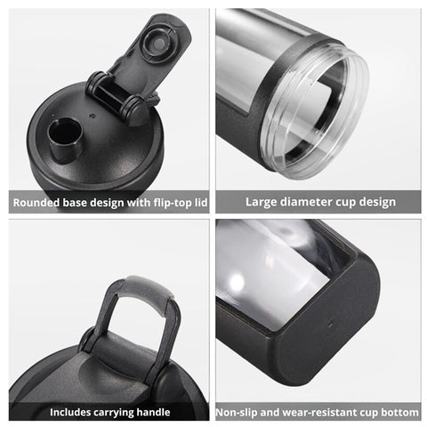 Portable Shaker Water Bottle 600Ml