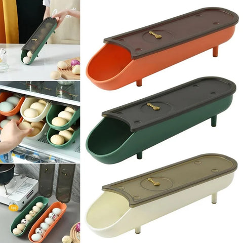 Refrigerator Rolling Egg Storage Box