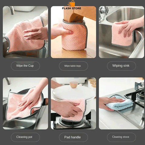 Microfiber Towel Cleaning Cloth Pack Of 5