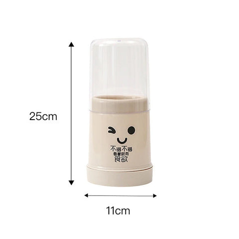 Smiley Cutlery Holder With Lid