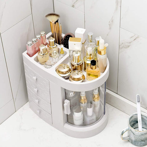 Rotating Transparent Dressing Table