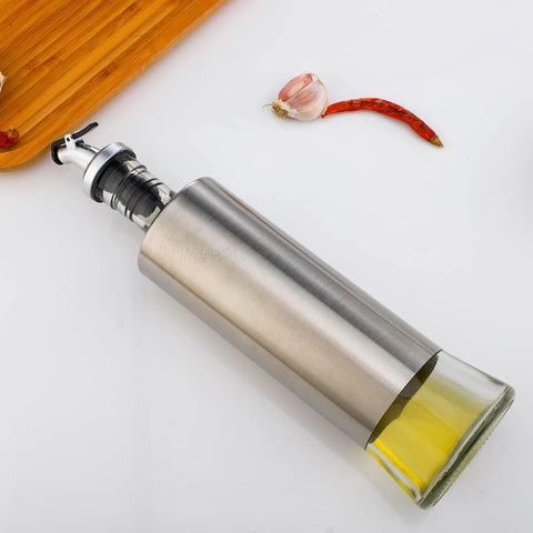Oil And Vinegar Bottle 300 ML Steel Glass
