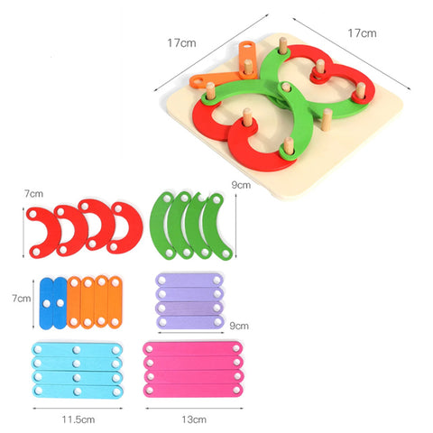Montessori Nail Board Jigsaw Puzzle