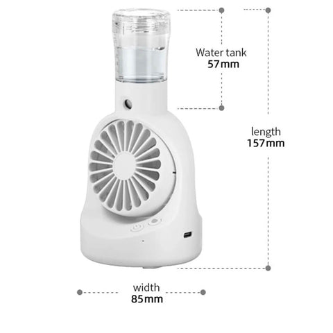 Portable Restocking Mist Spray Fan