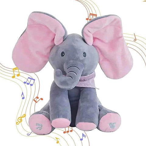 Peek-a-Boo Musical Singing Elephant Toy
