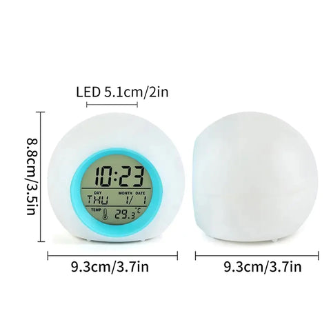 Digital Color Glow Kids Alarm Clock