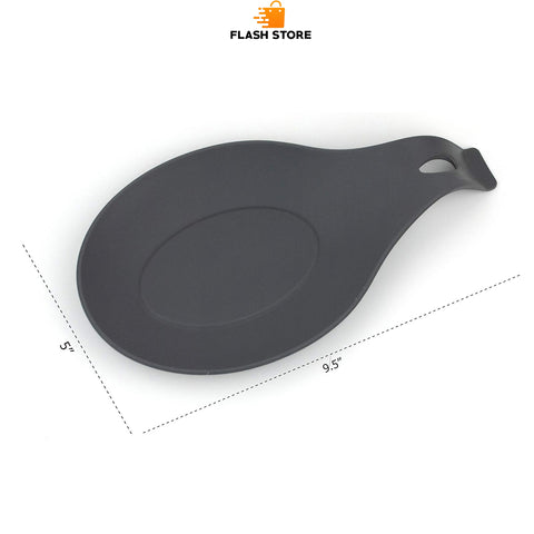 2 Pcs Silicone Food Grade Spoon Rest Set
