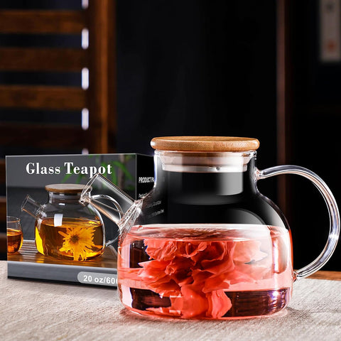 Heat Resistant Borosilicate Glass Teapot